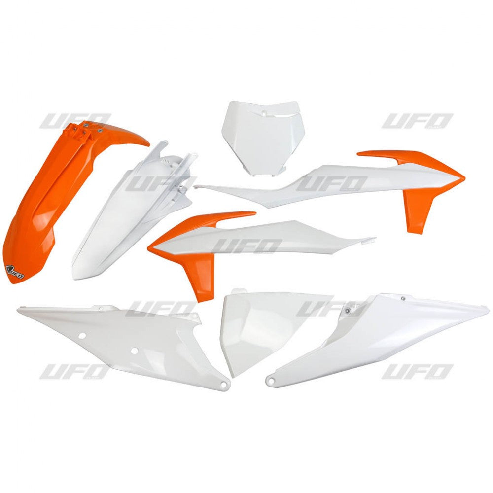 Plastics kit KTM SX 125/150/250 19-22, SX-F 250/350/450 19-22 color OEM (orange/white) (KT522E999)