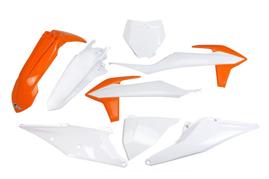Plastics kit KTM SX 125/150/250 19-22, SX-F 250/350/450 19-22 color OEM 20 (orange/white) (KT522E999X)