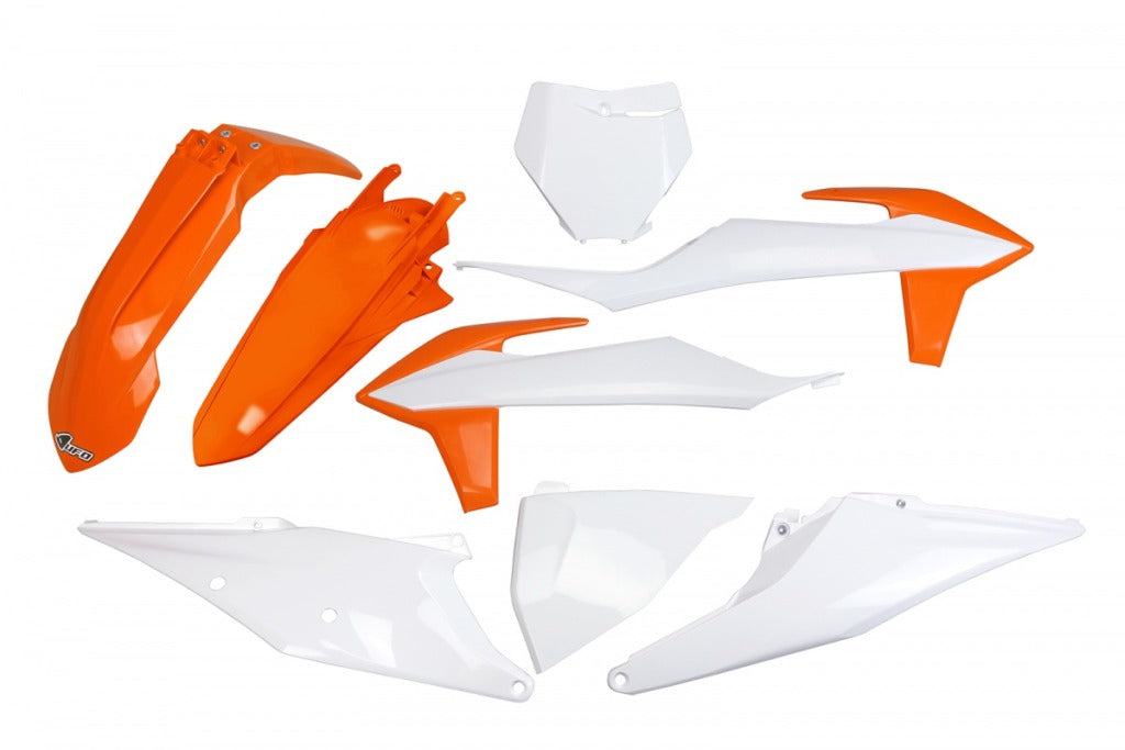 Plastics kit KTM SX 125/150/250 19-22, SX-F 250/350/450 19-22 color OEM 21 (white/orange)