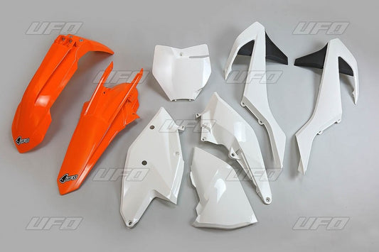 Plastics kit KTM SX/SXF 16-18 (except SX 250 16) color OEM 17 (orange/white) (KT517E999K)