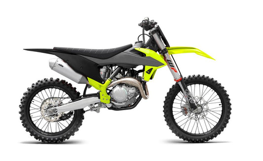 Plastics kit KTM SX/SXF 19-22 color gray/black/yellow fluo (includes fork guards, frame guards, and decals)