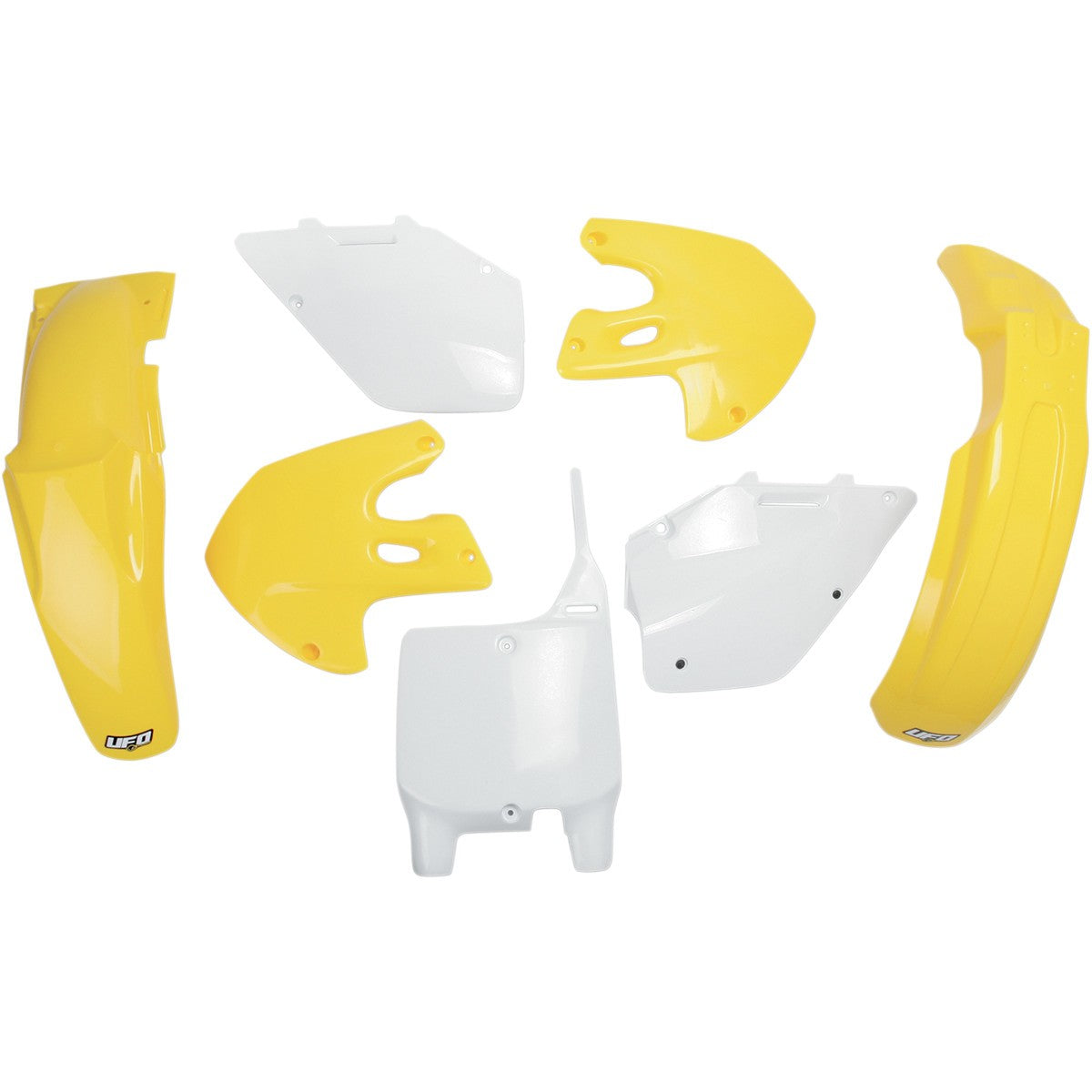 Plastics kit Suzuki RM 125/250 99-00 color OEM (white/yellow) (SU400E999)