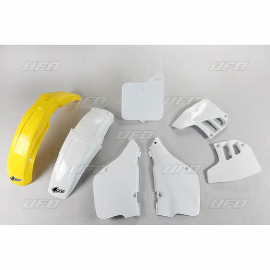 Plastics kit Suzuki RM 125 92 color OEM (white/yellow) (SU397E999)
