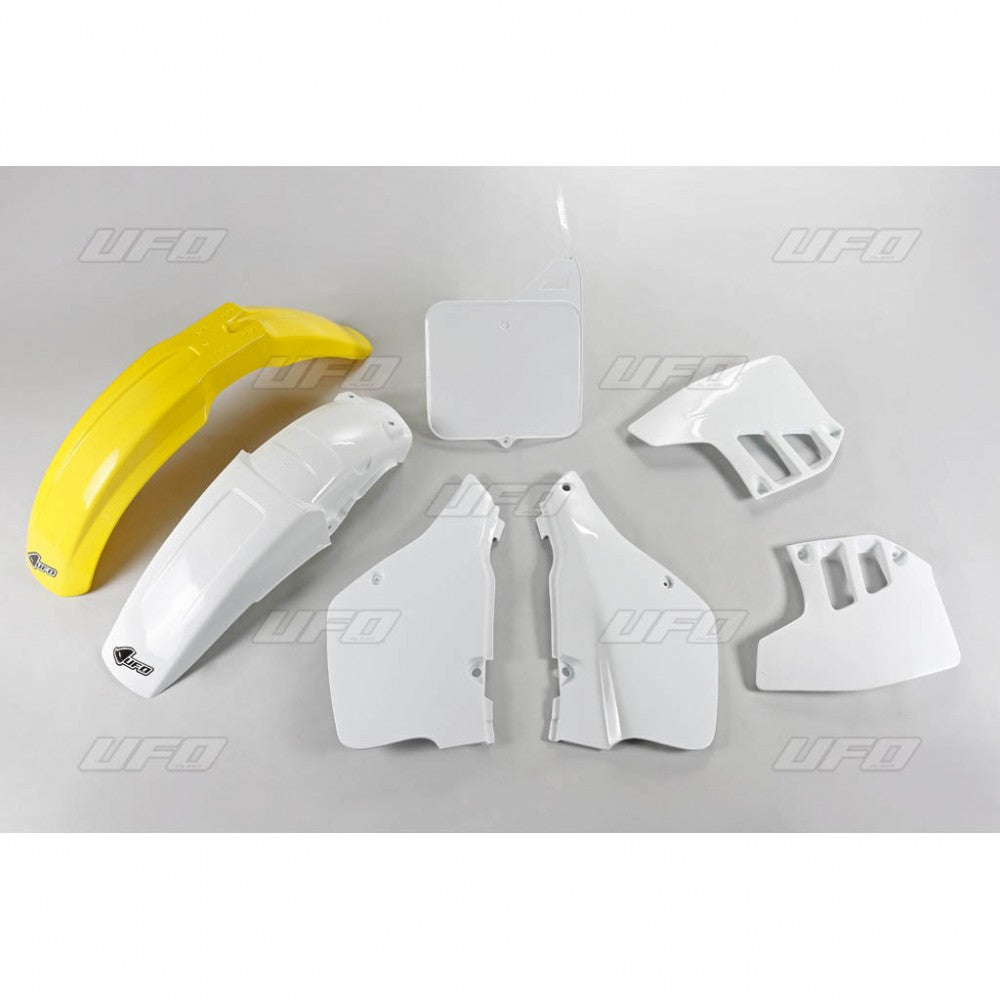 Plastics kit Suzuki RM 250 92 color OEM (white/yellow) (SU396E999)