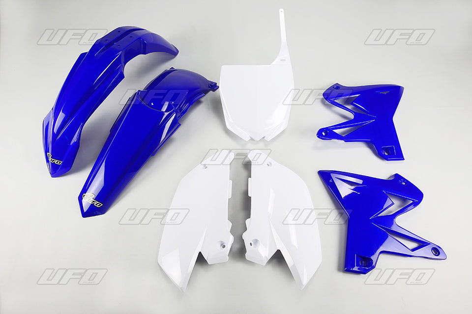 Plastics kit Yamaha YZ 125/250 02-14 restyling color OEM (blue/white) (YA312E999)