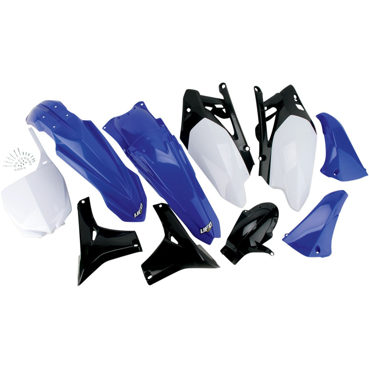 Plastics kit Yamaha YZF 450 10 color OEM (white/blue/black) (YA309E999)
