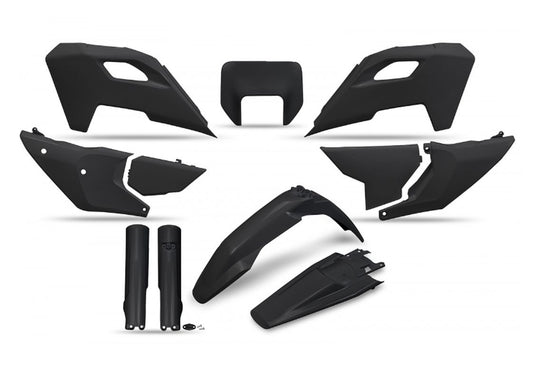 Full plastics kit with fork guards Husqvarna TE 150/250/300 24-25, FE 250/350/450/501 24-25 color black