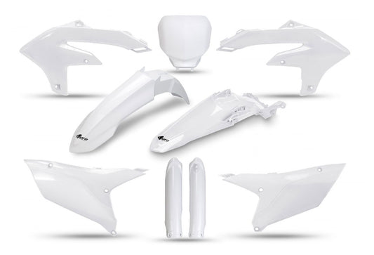 Full plastics kit with fork guards Yamaha YZF 250 24-25, YZF 450 23-25 color white