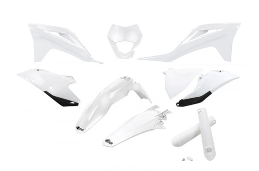 Full plastics kit with fork guards Gas Gas EC/EC-F 250/300/350 21-23 color white