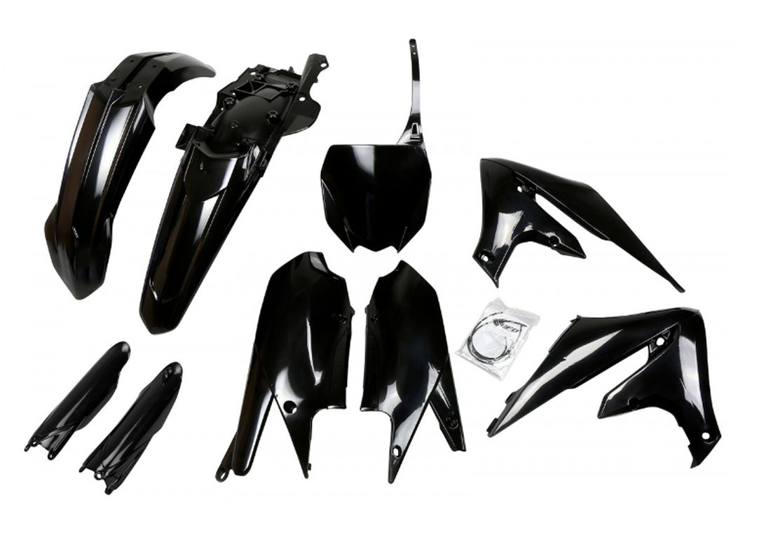 Full plastics kit with fork guards Yamaha YZF 250 19-23, YZF 450 18-22 color black