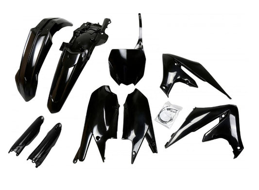 Full plastics kit with fork guards Yamaha YZF 250 19-23, YZF 450 18-22 color black