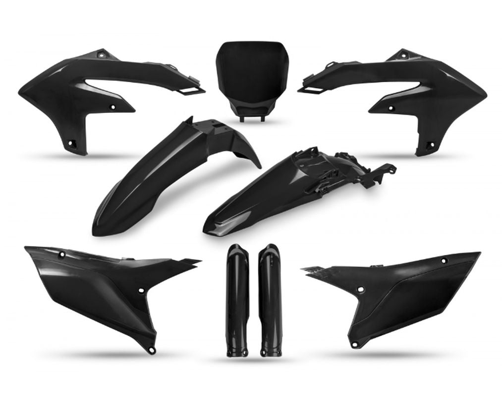 Full plastics kit with fork guards Yamaha YZF 250 24-25, YZF 450 23-25 color black