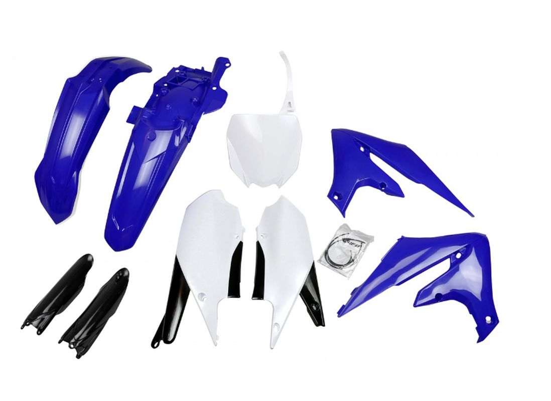 Full plastics kit with fork guards Yamaha YZF 250 19-23, YZF 450 18-22 color OEM blue white black