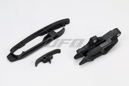 Chain slider (HU03359001) + chain guide (HU03358001) set Husqvarna 14-20 all models color black