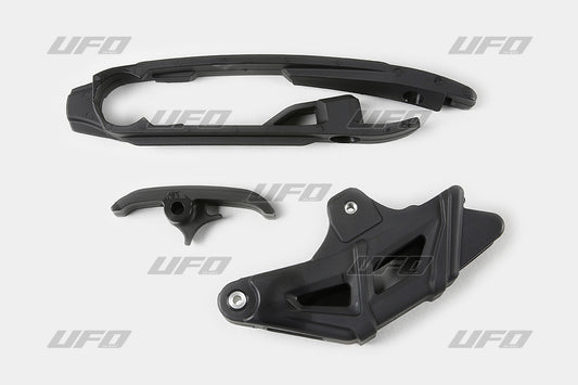 Chain slider (small and large) + chain guide set KTM SX/SX-F 16-21 (except SX 250 16) color black