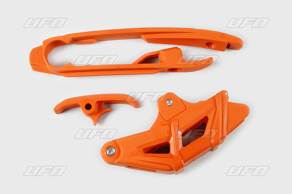 Chain slider (small and large) + chain guide set KTM SX/SX-F 16-21 (except SX 250 16) color orange