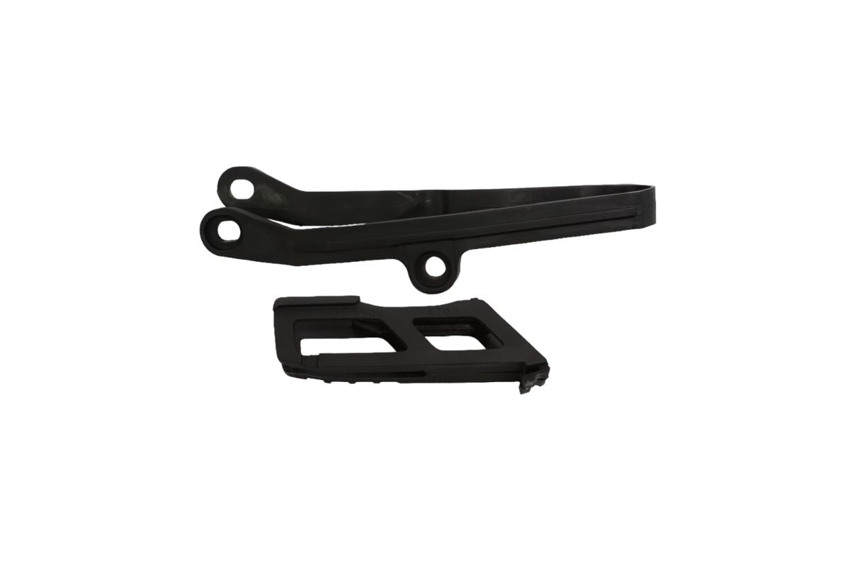 Chain slider + chain guide set Kawasaki KX-F 450 24 color black (KA04767001 + KA04766001)