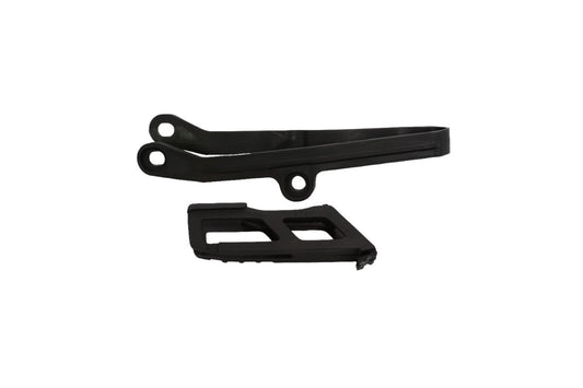 Chain slider + chain guide set Kawasaki KX-F 450 24 color black (KA04767001 + KA04766001)