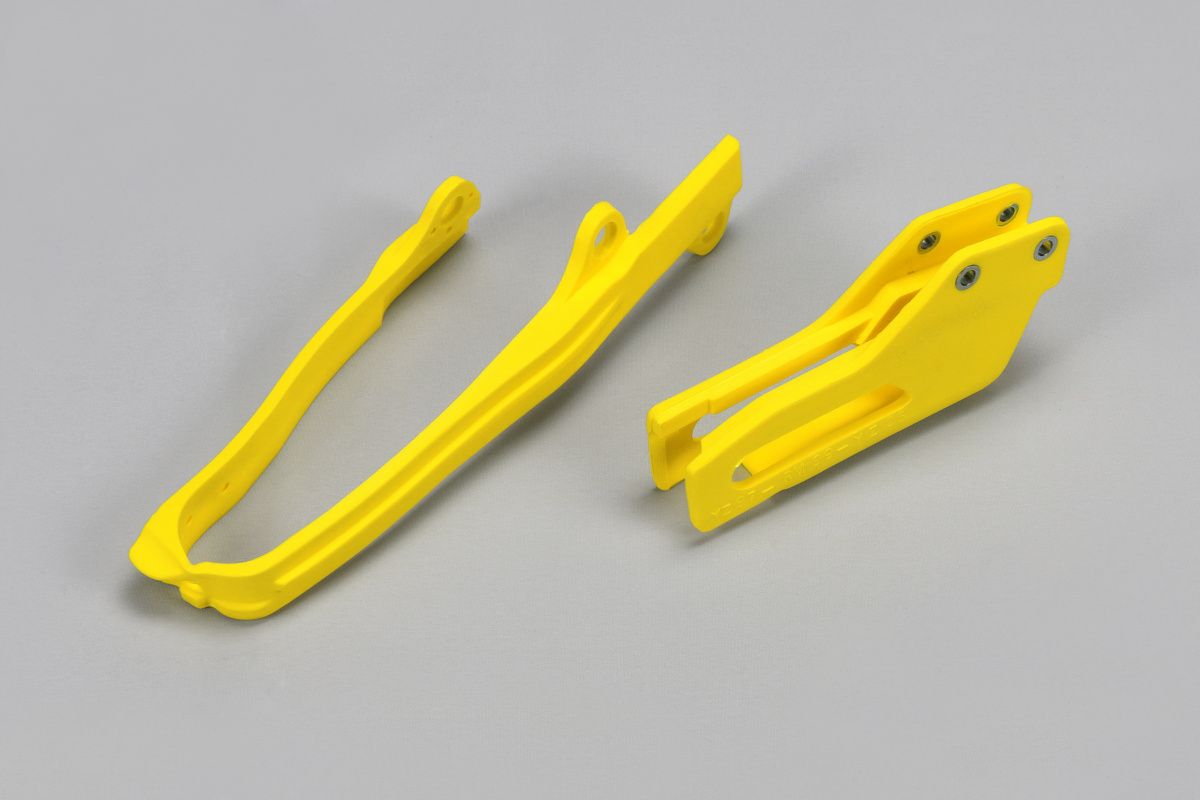Chain slider + chain guide set Suzuki RM-Z 450 07, 10-17 color yellow
