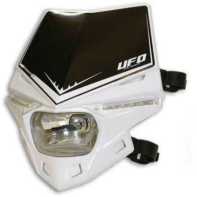 Stealth homologated LED headlight with turn signals color white