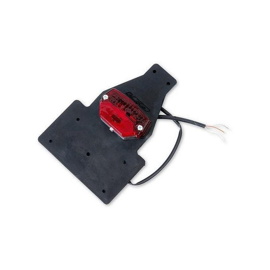 License plate holder with light universal color black