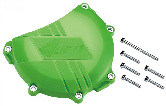 Clutch cover guard Kawasaki KX-F 450 16-17 color green