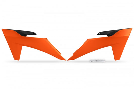 Radiator shrouds KTM SX/SX-F 125/250/300/350/450 F 23-24, EXC/EXC-F 150/250/300/350/450/500 TBI 24-26 color orange