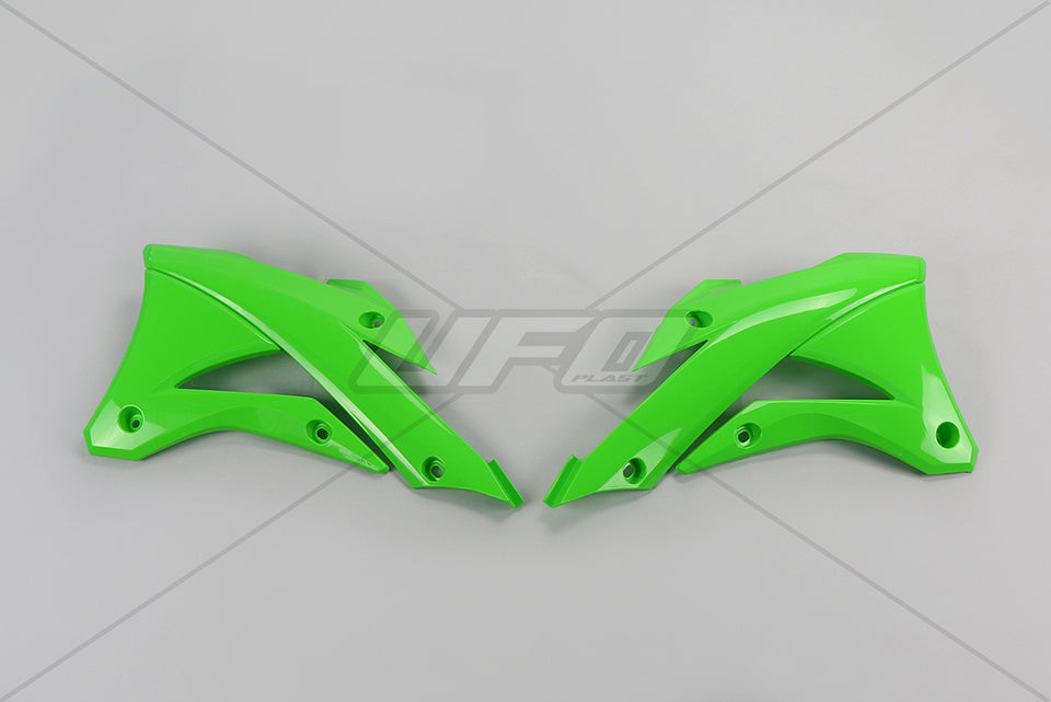 Radiator shrouds Kawasaki KX 85 14-21, KX 100 14-21 color green