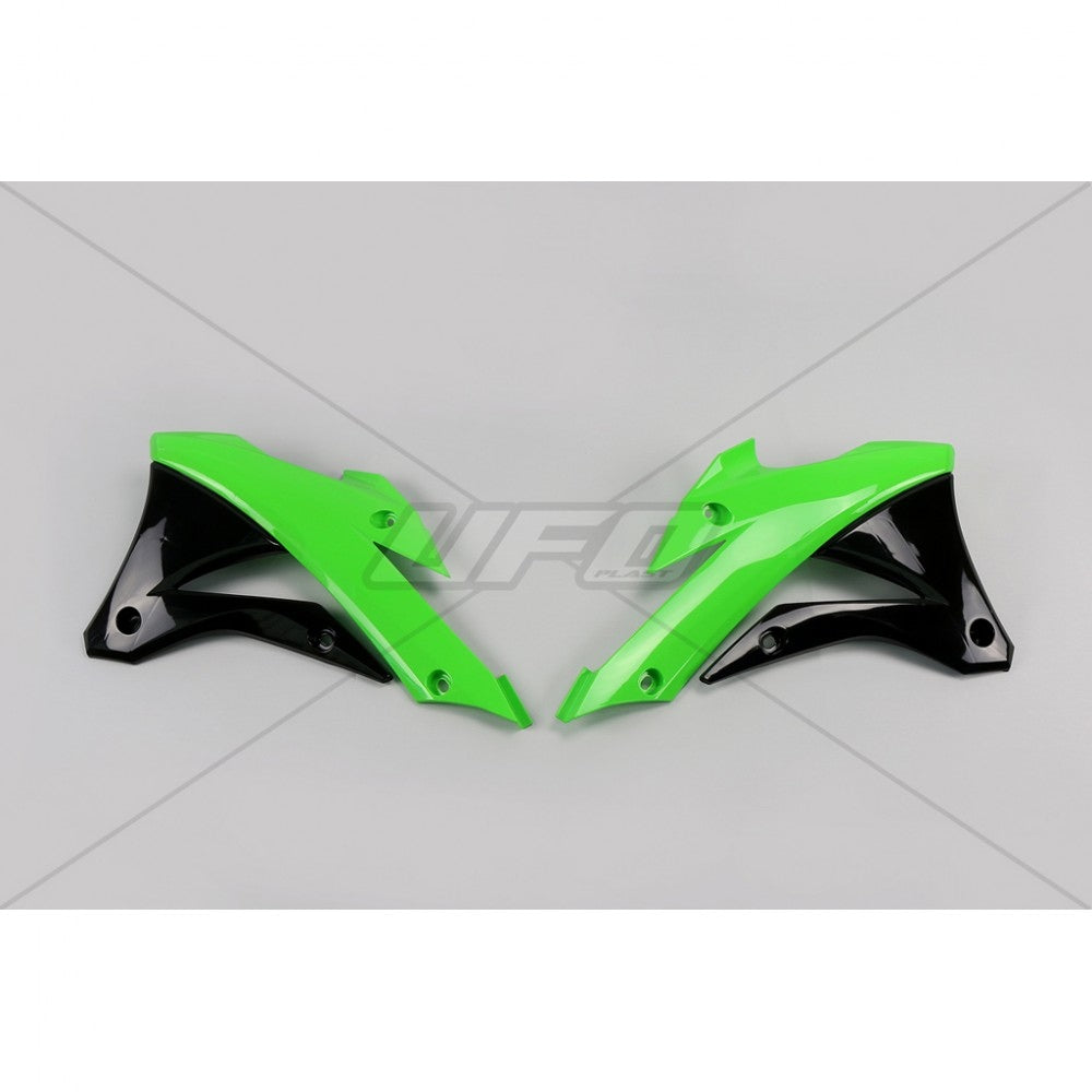 Radiator shrouds Kawasaki KX 85 14-21, KX 100 14-21 color green/black