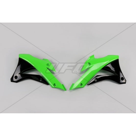Radiator shrouds Kawasaki KX 85 14-21, KX 100 14-21 color green/black