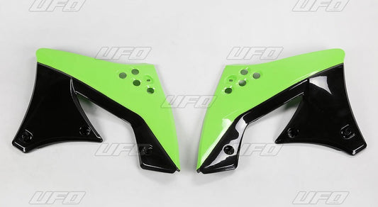 Radiator shrouds Kawasaki KX-F 250 09-12 OEM color (green/black)