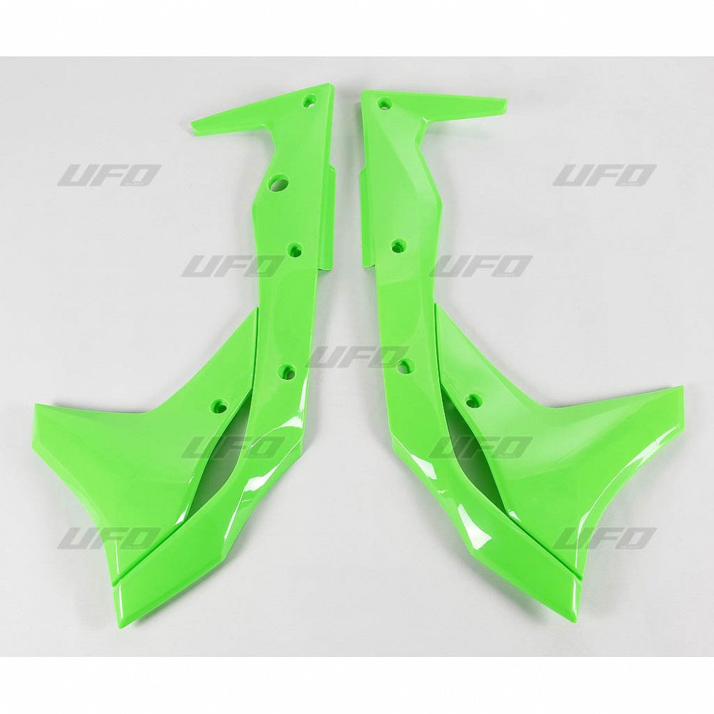 Radiator shrouds Kawasaki KX-F 250 17-20 color green fluo