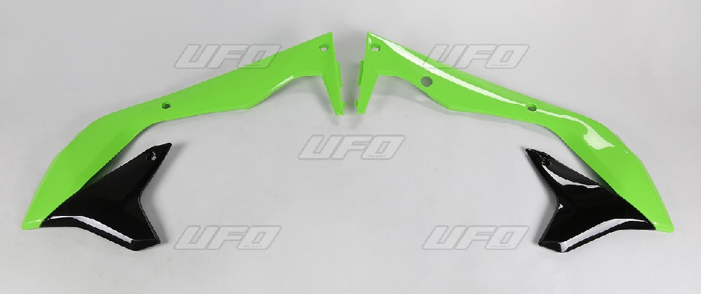 Radiator shrouds Kawasaki KX-F 450 16-17 OEM color (green/black)