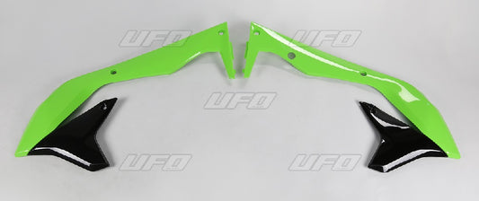 Radiator shrouds Kawasaki KX-F 450 16-17 OEM color (green/black)