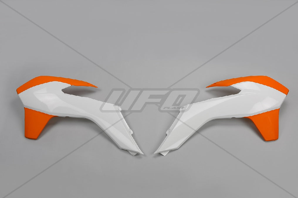 Radiator shrouds KTM SX/SX-F 13-15, EXC 14-16 color white/orange