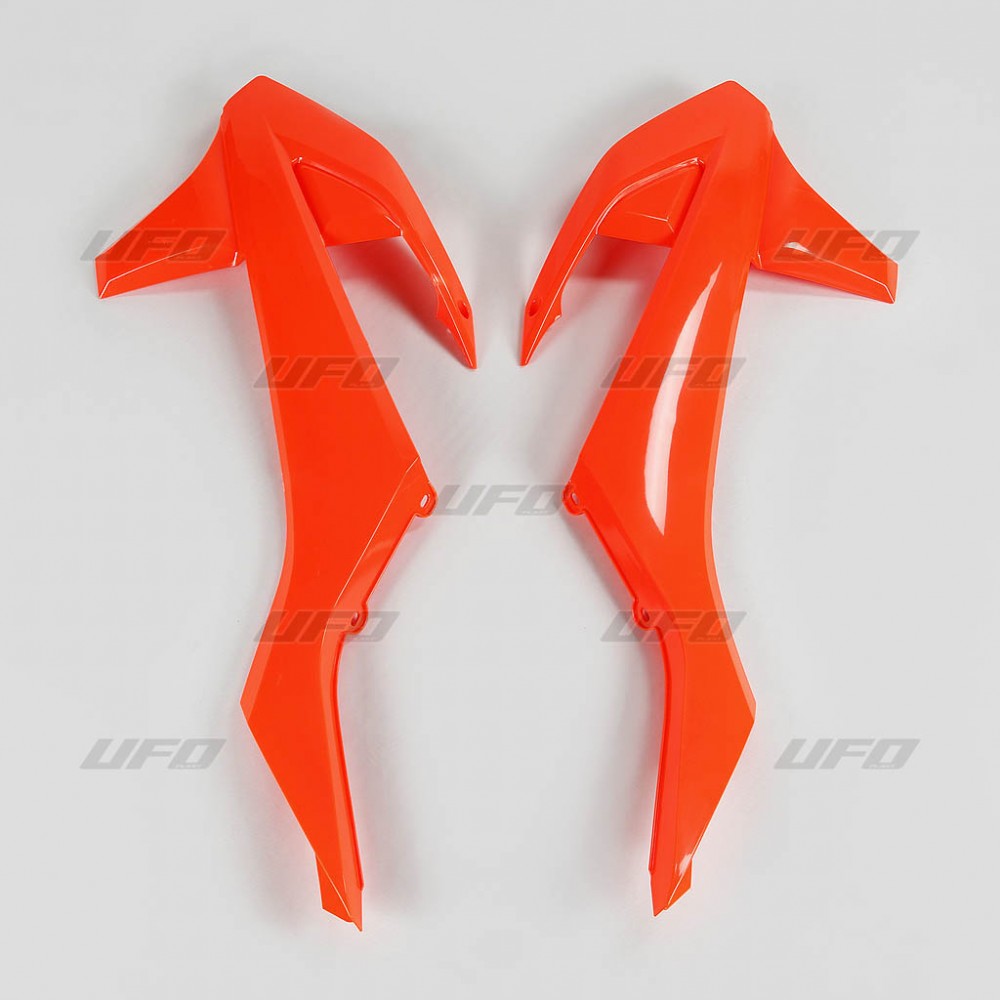 Radiator shrouds KTM SX/SX-F 16-18 (except SX 250 16), EXC/EXC-F TPI 17-19, SX/SX-F 16-18, EXC/EXC-F 17-19 color orange fluo