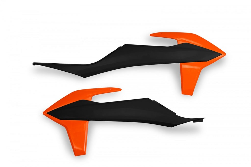 Radiator shrouds KTM SX/SX-F 125/150/250/350/450 19-22, EXC 125 20-21, EXC/EXC-F 150/250/300/350/450/500 TPI 20-23 OEM color (black/orange)