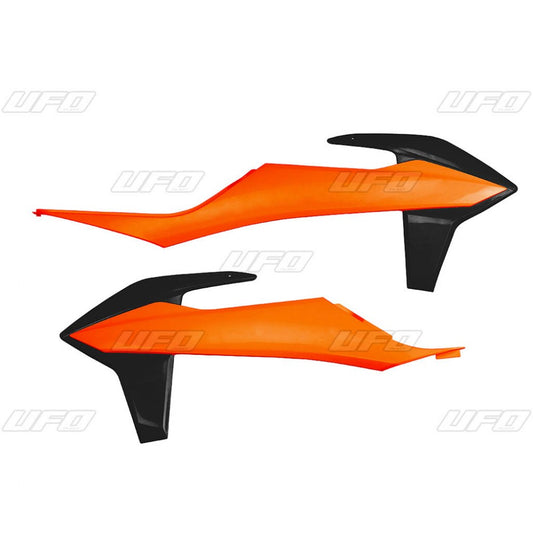Radiator shrouds KTM SX/SX-F 125/150/250/350/450 19-22, EXC 125 20-21, EXC/EXC-F 150/250/300/350/450/500 TPI 20-23 OEM color (orange/black)
