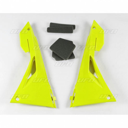 Air filter covers Honda CRF 450R/RX 17-19, CRF 250R/RX 18-19 color yellow fluo