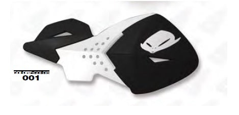 Handguards Escalade color black/white (with 22 mm mounts)