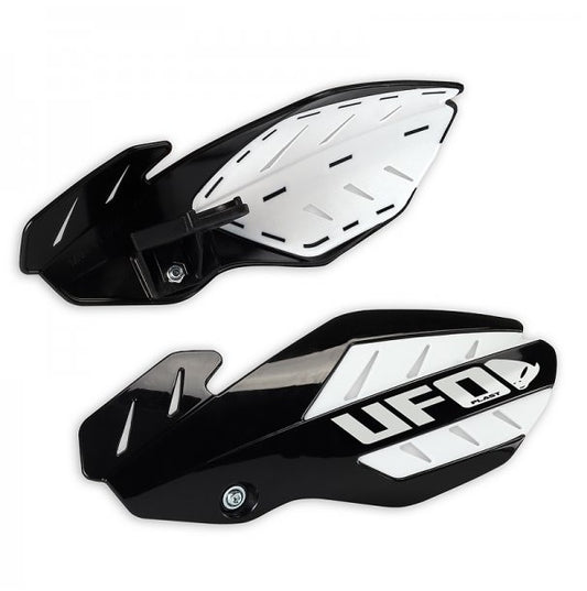 Handguards Flame Husqvarna TC 250 14-16, TE 250, 300 14-16, FC 14-15, FE 14-16 color black/white (with mounts)