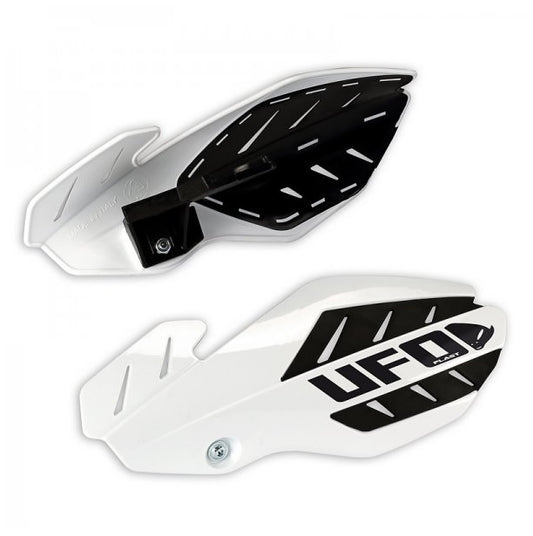 Handguards Flame Husqvarna TC 250 14-16, TE 250, 300 14-16, FC 14-15, FE 14-16 color white/black (with mounts)