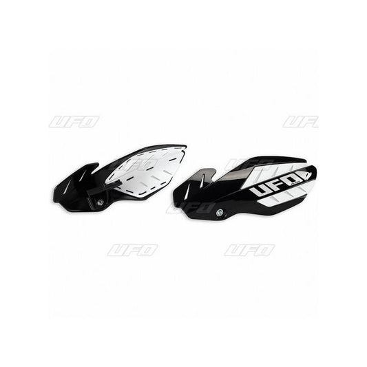 Handguards Flame Kawasaki KX-F 250, 450 13-17 color black/white (with mounts)