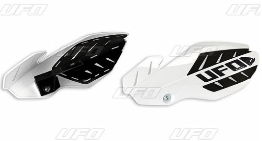 Handguards Flame Kawasaki KX-F 250/450 13-17 color white/black (with mounts)