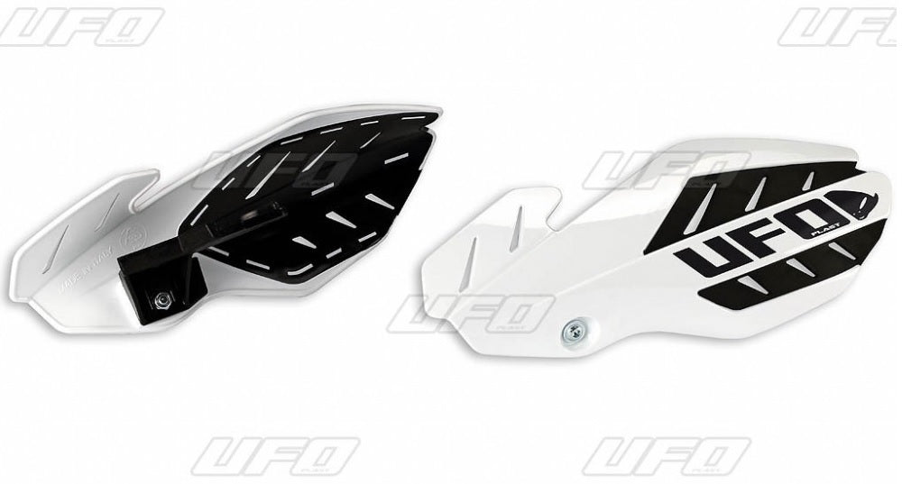 Handguards Flame KTM SX 125 14-15, EXC 125 14-16 color white/black (with mounts)