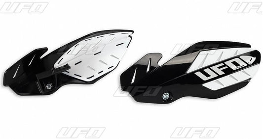 Handguards Flame KTM SX 125 16, SX 250 14-16, EXC 250/300 14-16, SX-F/EXC-F 14-16 color black/white (with mounts)