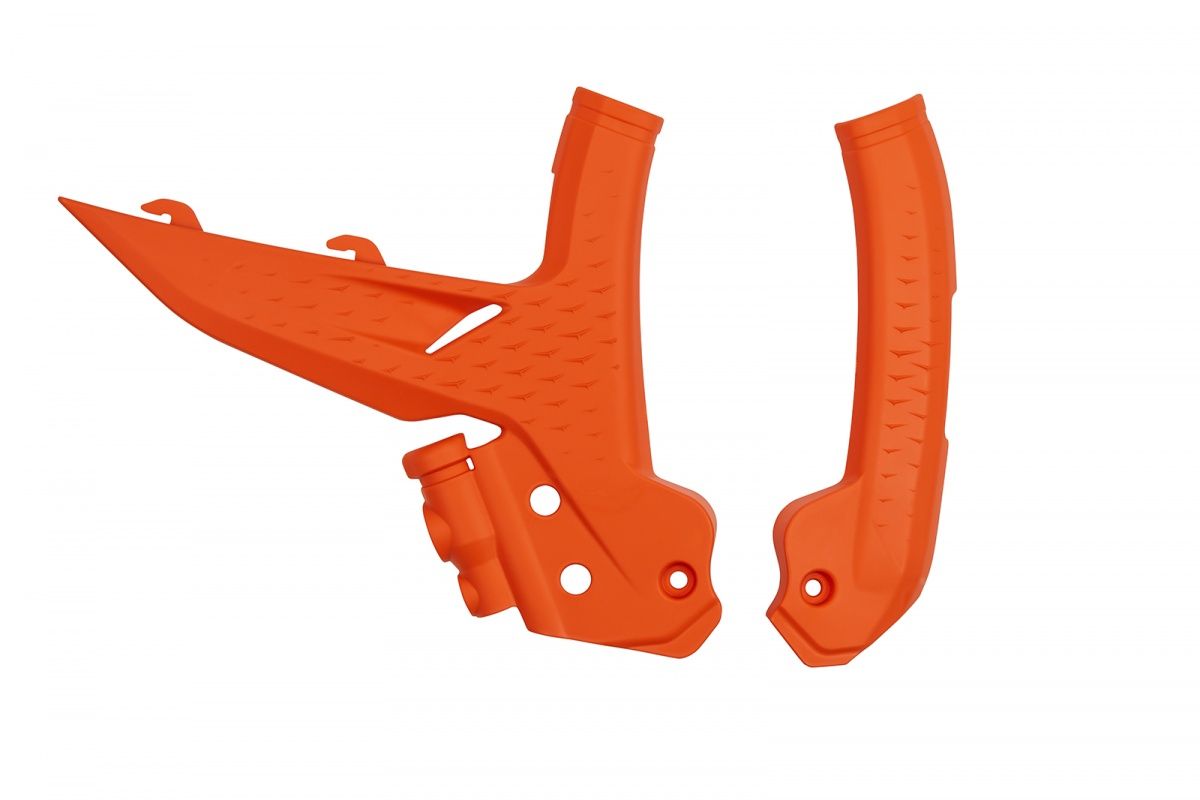 Frame guards KTM SX/SX-F 125/250/300/350/450F TBI 23-26, EXC/EXC-F 150/250/300/350/450/500 TBI 24-26 color orange