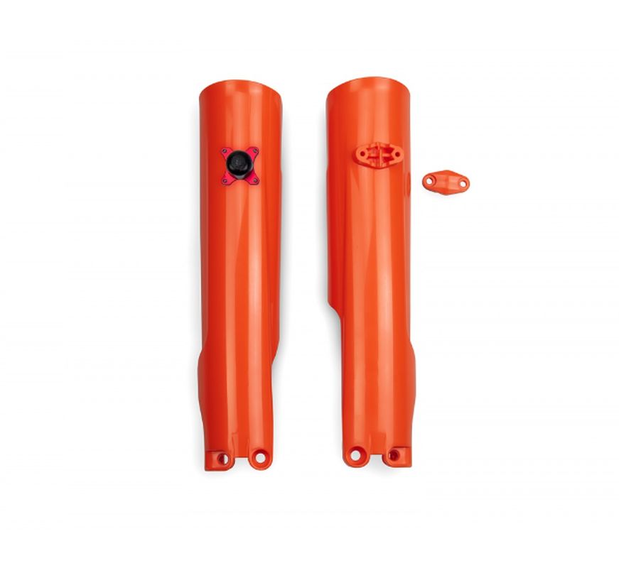 Front fork protectors with lock KTM SX 125/250/300 23-25, SX-F 250/350/450 23-25 color orange