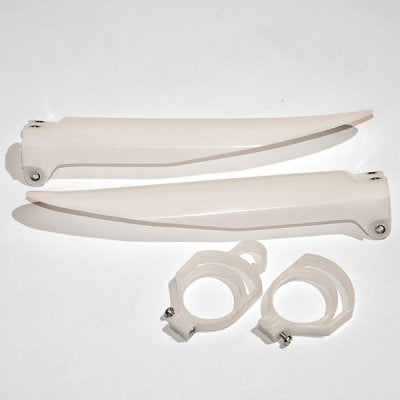 Front fork protectors Kawasaki KX 85 98-13 neutral color (with guides)