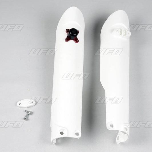 Front fork protectors KTM SX/SX-F 15-21 with lock color white 2020